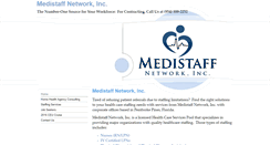 Desktop Screenshot of medistaffnetwork.com